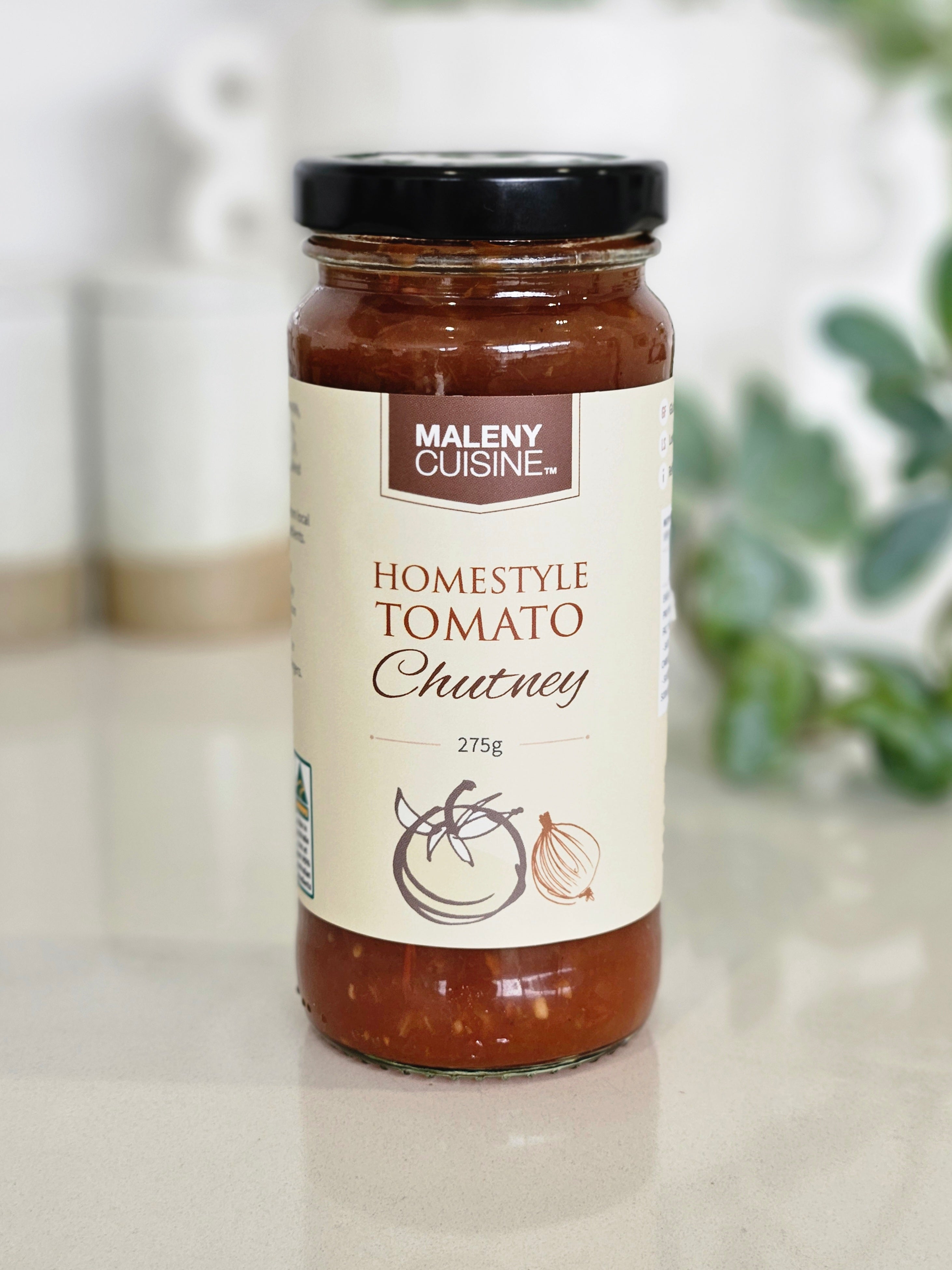 Maleny Cuisine Homestyle Tomato Chutney - 275g. Gluten Free – Low ...