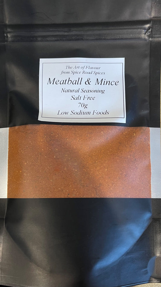 Spice Road Spices - Meatball & Mince Seasoning  Pouch - Salt Free - 70g