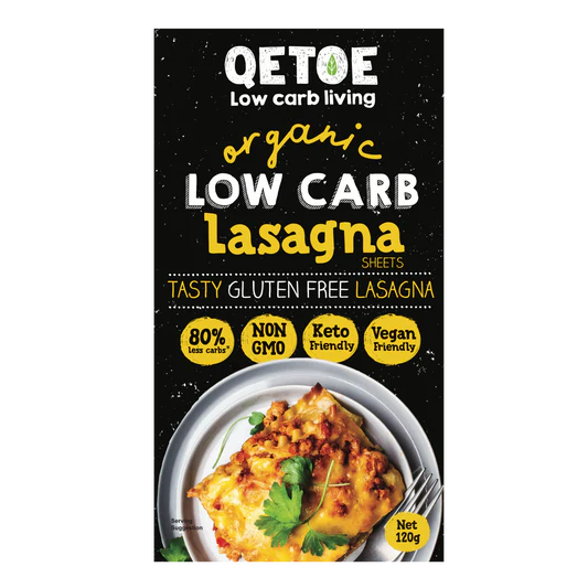 Qetoe Low Carb Lasagne Gluten Free 120g