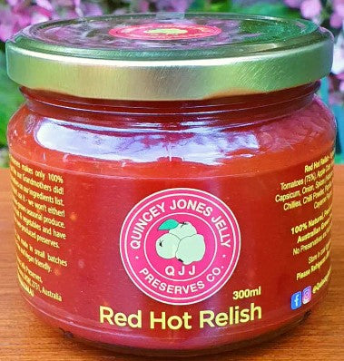 QJJ Red Hot Relish 300ml