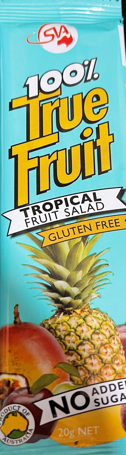 Sun Valley 100% True Fruit Strips - Tropical Multipack (6 bars) , No Added Sugar, Gluten Free, 120g